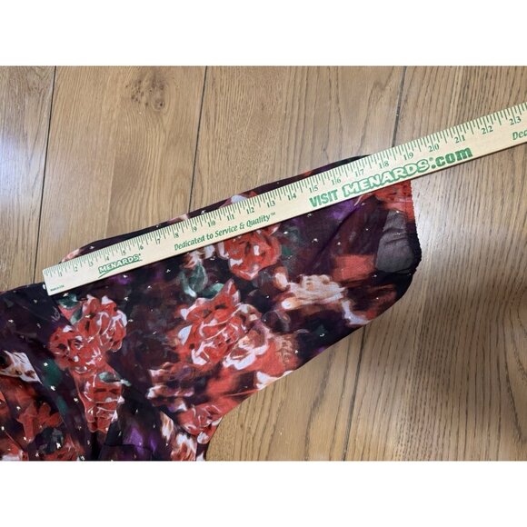 Torrid Midi/Maxi Long Sleeve Dress Mock Neck Size 3 Lightweight Floral - Picture 7 of 9